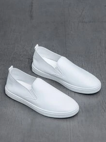 Men's Slip-on Casual Athletic Shoes, All-seasons, Anti-slip, Suitable For Various Occasions Including School Sports