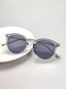 1 chiếc kính mắt nam tròn thời trang, phụ kiện kính râm thường ngày, phụ kiện đi biển, kính râm phong cách đường phố, phù hợp với áo len, áo khoác, áo nỉ, áo hoodie, quần da và quần cargo cho kỳ nghỉ hè ở bãi biển, hoạt động ngoài trời, du lịch. - Màu xám đen - Xem 1