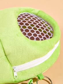 1pc Hamster Carry Bag With Shoulder Strap, Breathable Mesh Design, Applicable For Squirrel, Guinea Pig, Dutch Pig And Other Small Animals - Green - View 3