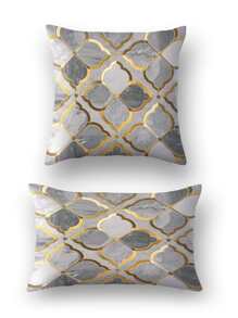 1 件数码印花法兰绒枕套，仅单独枕套（无枕芯），桃花形状，多种尺寸可选，数码印花时尚简约沙发办公室家居装饰靠垫套，布艺装饰用品，汽车礼品，印花枕套，床头靠垫，沙发抱枕，汽车头枕，办公室枕套 - 彩色 - 查看 2