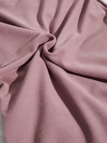 Solid Sweetheart Neck Thermal Underwear Set - Mauve Purple - View 4