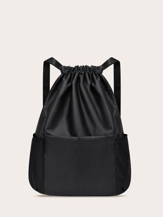 Bolsa de entrenamiento minimalista y resistente al agua con gran capacidad y cordón, ideal para viajes