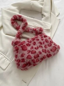Leopard Bag, Leopard Print Bag - Pink - View 5