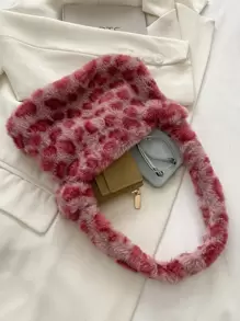 Leopard Bag, Leopard Print Bag - Pink - View 7