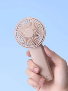 AOYI 1只可充電的便攜式手持簡易戶外小風扇,帶一檔調節和掛繩 - 粉色 - 查看 1