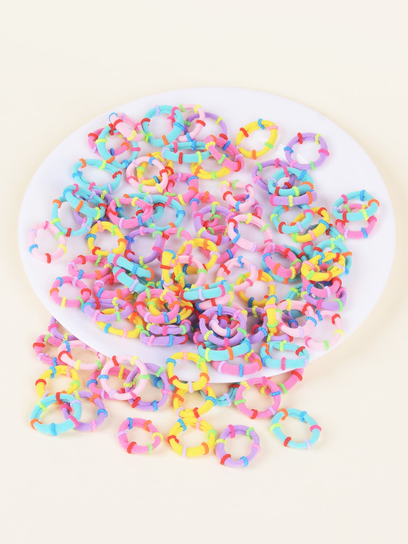 100 bé gái cô gái đàn hồi tre nối tóc - Nhiều màu - Xem 1