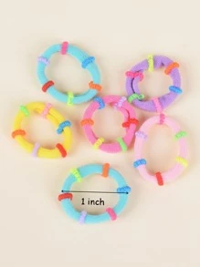 100 bé gái cô gái đàn hồi tre nối tóc - Nhiều màu - Xem 3