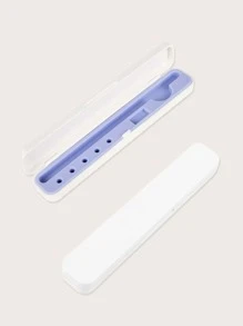 Portable Pen Case Compatible With Apple Pencil 2 1 Case Storage Box Pouch Pen Holder Stylus Case - Mauve Purple - View 2