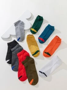 10pairs Kids Striped Pattern Ankle Socks - Multicolor - View 4