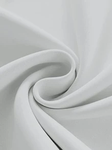 Solid Color Single Panel Blackout Curtain - White - View 4