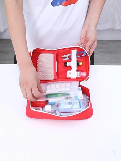 1 pieza Bolsa de almacenaje portátil medicamento