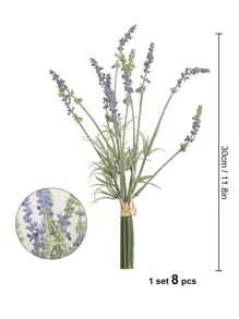 8pcs Artificial Lavender, Valentine Day, Gift Gifts Birthday Graduation - Multicolor - View 3