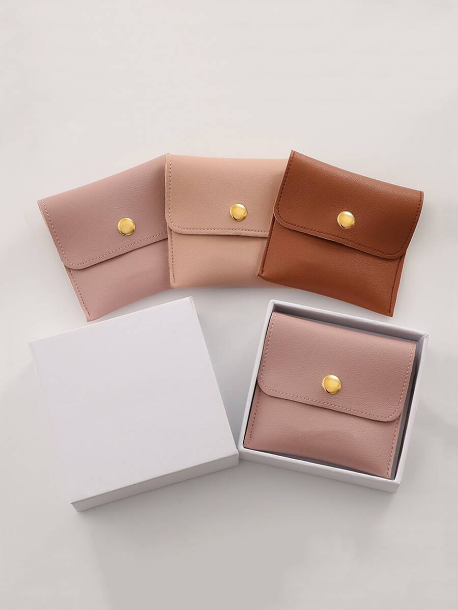 1pc Random Color Jewelry Storage Bag, Small Jewelry Storage Pouch For Travel, Gift For Valentine's Day