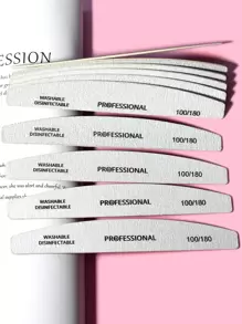 10pcs 100/180 Grit Nail File,Nail Supplies,Nail Tools,Nail Art Tools,Back To School,Nails,Nail Tools For Press On Nails