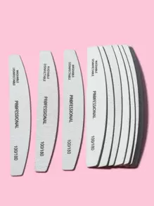 10pcs 100/180 Grit Nail File,Nail Supplies,Nail Tools,Nail Art Tools,Back To School,Nails,Nail Tools For Press On Nails