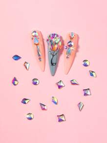 1盒3D水鑽美甲飾品 - 彩色 - 查看 2