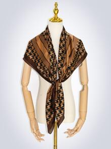 1pc Paisley Classic Cashew Floral Pattern Fashion Scarf - Khaki - View 3