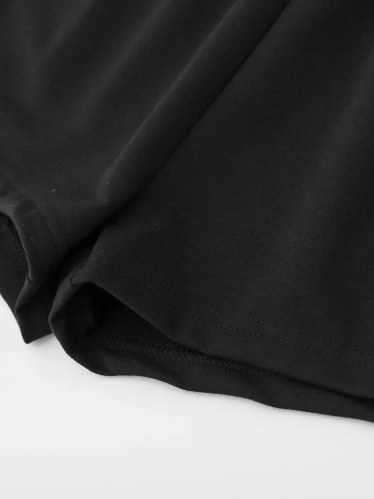 SHEIN Girls フィギュアと文字グラフィック ショーツ付き Tシャツ - マルチカラー - 見る 5