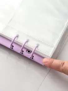 1pc 3 Inch Photo Storage, Mushroom Hole Card Collection Book Loose-Leaf Photo Album - Multicolor - View 5