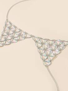 Rhinestone Decor Body Chain - Multicolor - View 2