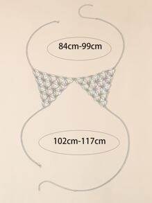 Rhinestone Decor Body Chain - Multicolor - View 3