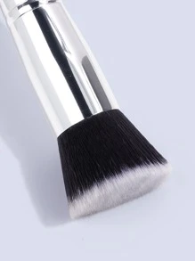 MAANGE 1 件平头粉底刷，化妆工具，带有柔软纤维，方便携带，旅行用刷子 - 藍色 - 查看 4