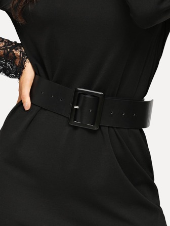 Steampunk Square Buckle Belt For Coats And Dresses Valentine's Day Valentines Summer, School Fall, Autumn, Halloween