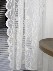 1 pièce Portière en dentelle oiseau