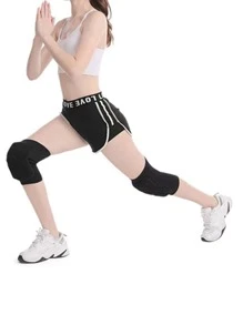 1pc Sponge Knee Protector Gym Accessories Knee Support Sports Knee Pads Gym Knee Pads - Black - View 5