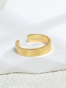 Charm-In 極簡風格開口戒指 - 金黃色 - 查看 4