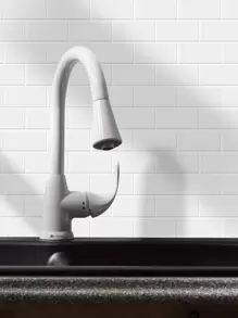 3D Gel Resin Solid Color Brick Pattern Wall Sticker Wallpaper, Ideal For Home Wall Decor - White - View 2