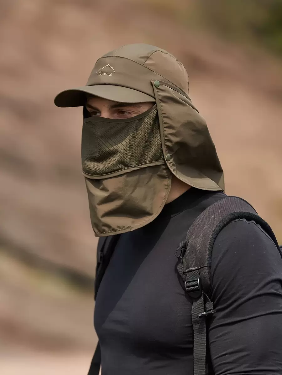 Mũ thêu chữ & núi nam thông thường - xanh quân đội - Xem 1