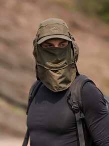 Mũ thêu chữ & núi nam thông thường - xanh quân đội - Xem 3