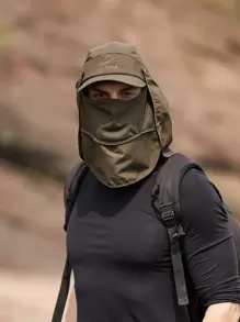 Mũ thêu chữ & núi nam thông thường - xanh quân đội - Xem 4