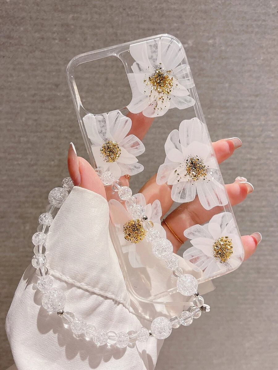 树脂金箔花朵设计手机壳适用于 17 Pro Max/17 Pro/17 Air/17/16 Pro Max/16/16 Pro/16 Plus/15/15 Pro Max/15 Pro/15 Plus/11/12/13/14 Pro Max/XS/XR/11 Pro/11 Pro Max/12 Pro/12 Pro Max/13 Pro/13 Pro Max/7 Plus/14 Pro/14 Pro Max/14 Plus/7 Plus/8 Plus/8/SE2，极简创意软壳
