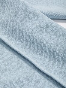 DAZY Press Crease Round Neck Tee - Baby Blue - View 8