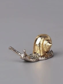 1pc Snail Design Incense Stick Holder - Gold - View 2