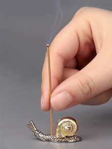 1pc Snail Design Incense Stick Holder - Gold - View 3