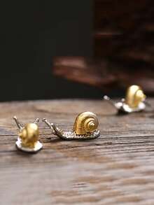1pc Snail Design Incense Stick Holder - Gold - View 6