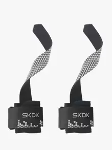 SKDK Fitness Lifting Straps | Wrist Straps For Weightlifting, Deadlift Straps, Weight Lifting Straps For Men Women, Gym Lifting Grips. - Grey - View 2
