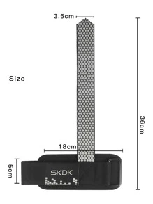 SKDK Fitness Lifting Straps | Wrist Straps For Weightlifting, Deadlift Straps, Weight Lifting Straps For Men Women, Gym Lifting Grips. - Grey - View 8