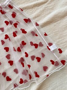 Đồ lót gợi cảm Nữ Tương phản ren Tim Gợi cảm - Đỏ và trắng - Xem 4