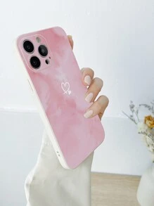 Baby Pink Heart Pattern Phone Case Compatible With Iphone 11,IPhone 13,Huawei P30 Pro - Multicolor - View 2