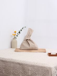 Minimalist Satchel Bag - Apricot - View 1