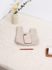 Minimalist Satchel Bag - Apricot - View 2