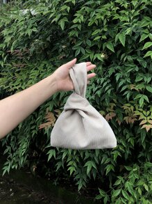 Minimalist Satchel Bag - Apricot - View 3