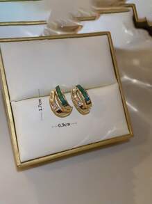 Andkiss Pendientes de tachuela zirconia cúbica