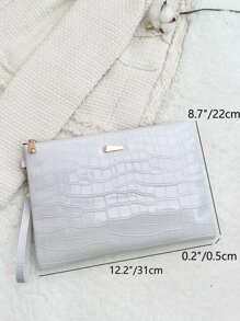 ly hợp Cá sấu Thanh lịch - trắng - Xem 3