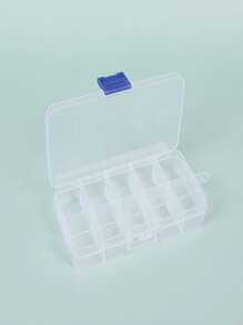 塑料隔層首飾收納盒耳環收納盒首飾收納盒 - 無色 - 查看 2