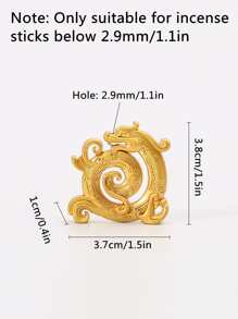 1 pieza Decoración con diseño de dragón - Dorado - Ver 3
